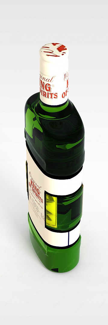 洋酒3D模型