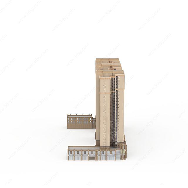 高层建筑大楼3D模型