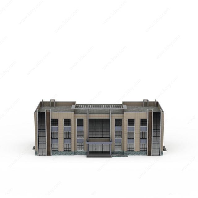 办公楼建筑3D模型