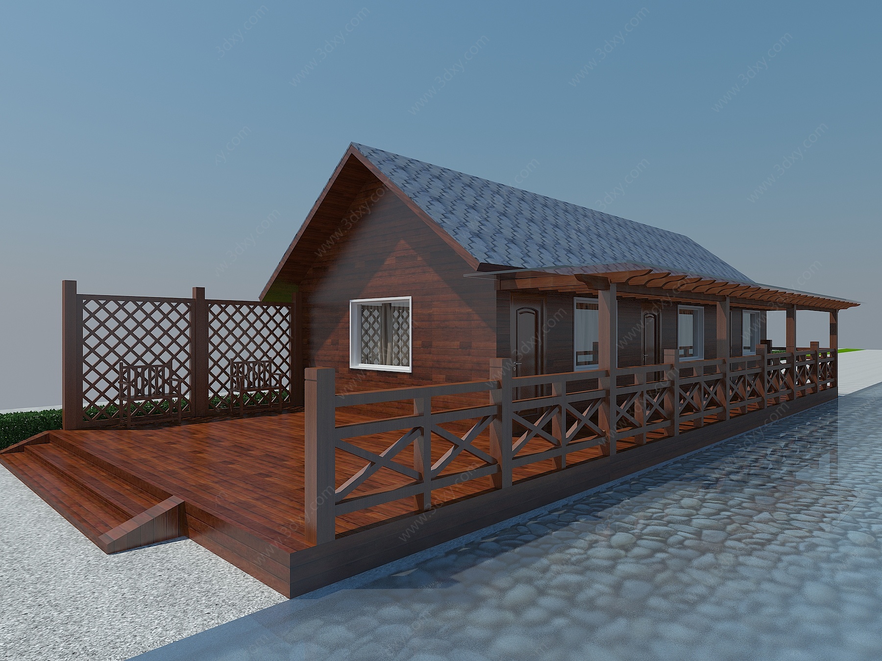 度假村木屋3D模型