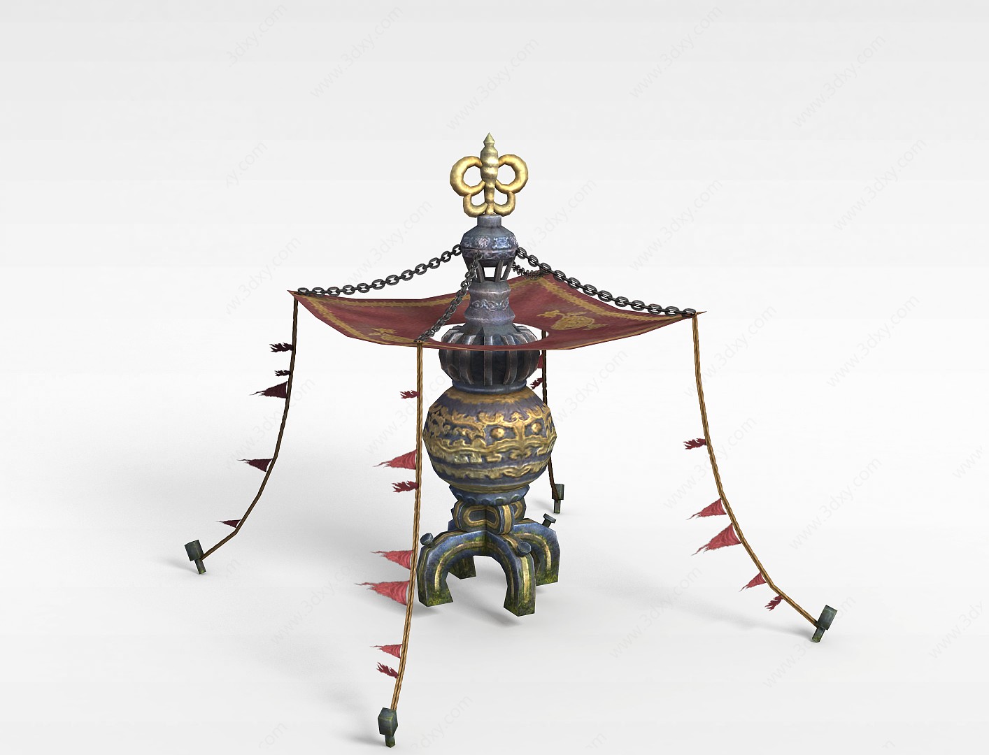 剑灵场景塔3D模型