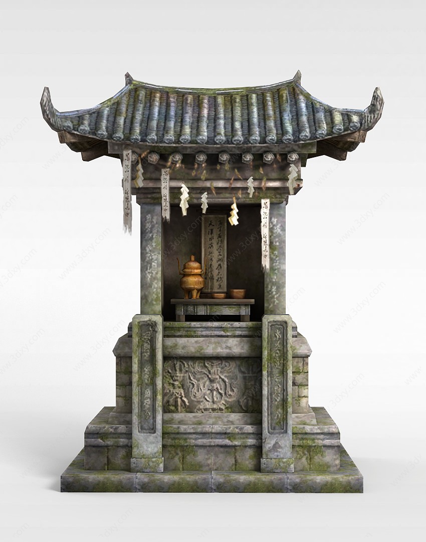 剑灵游戏场景祭坛3D模型