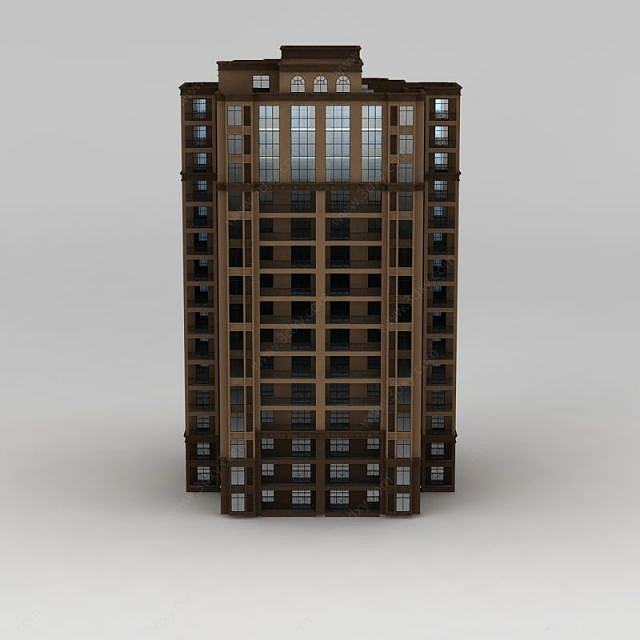 高层商业大楼3D模型