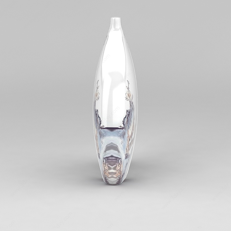 现代工艺陶瓷花瓶3D模型