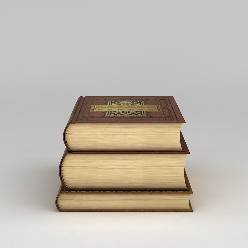 书籍词典3D模型