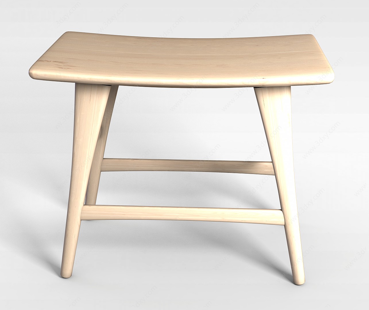 现代时尚简约木质椅子3D模型