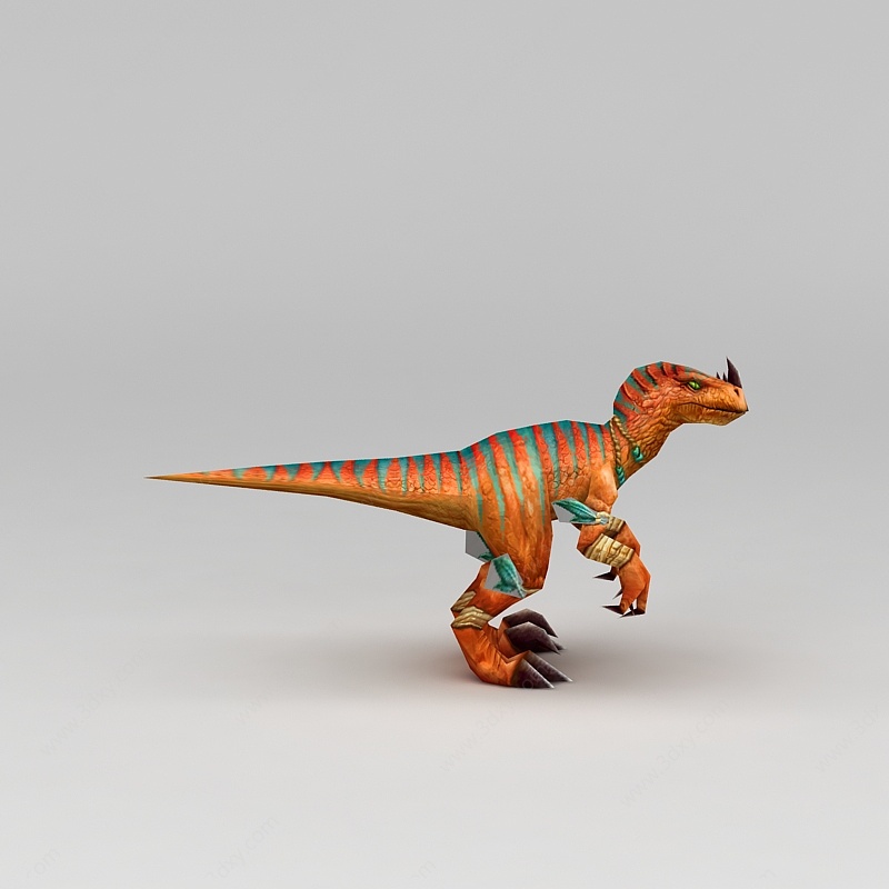 游戏角色恐龙3D模型