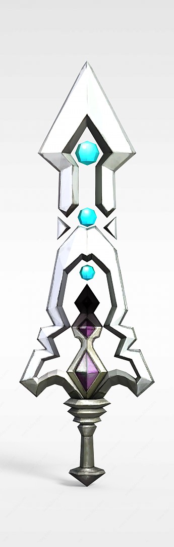 龙子谷游戏装备刀剑3D模型