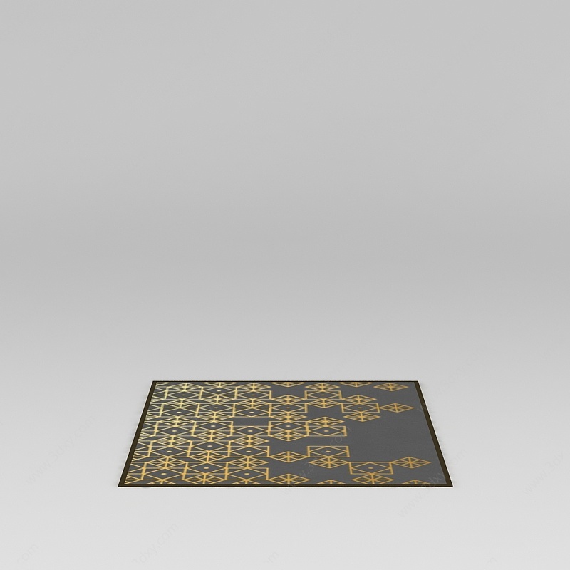 欧式印花地毯3D模型