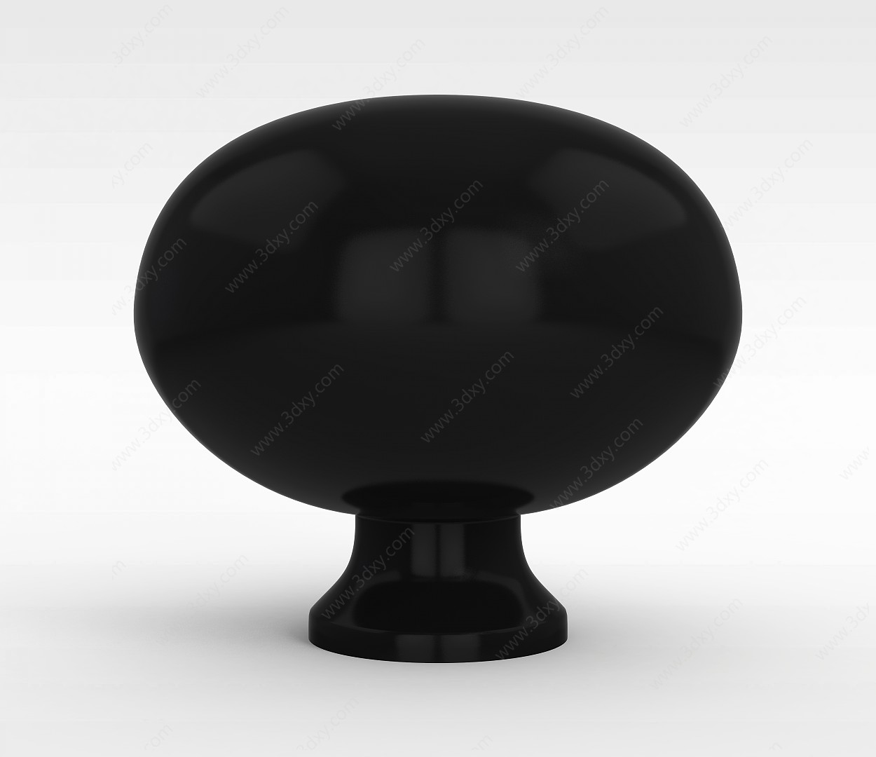 创意黑色陶瓷罐子3D模型