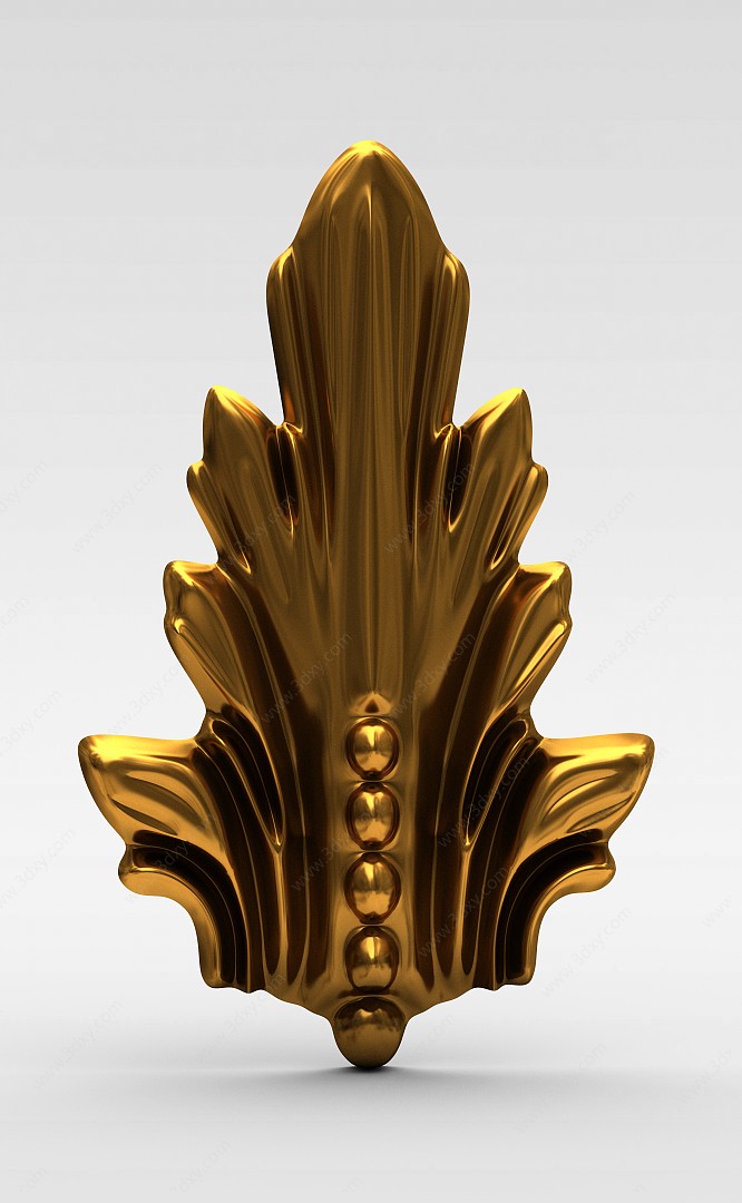 金属雕花装饰品3D模型