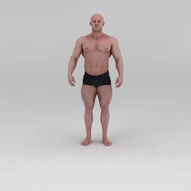 影视级健美先生肌肉男3D模型