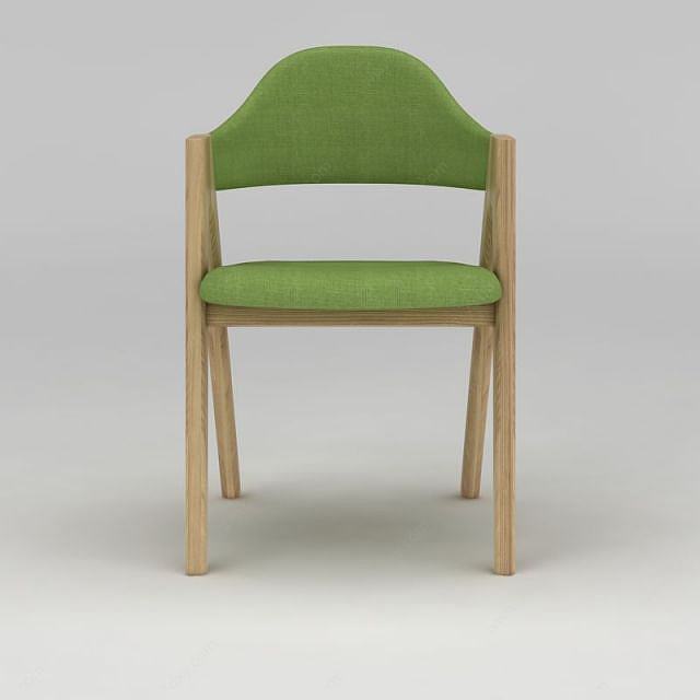 现代绿色休闲椅3D模型