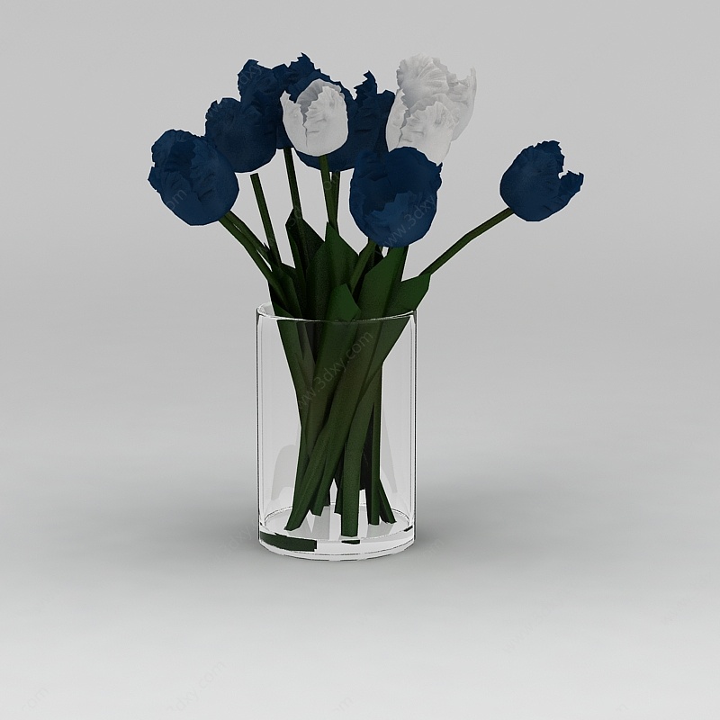 鲜花饰品3D模型