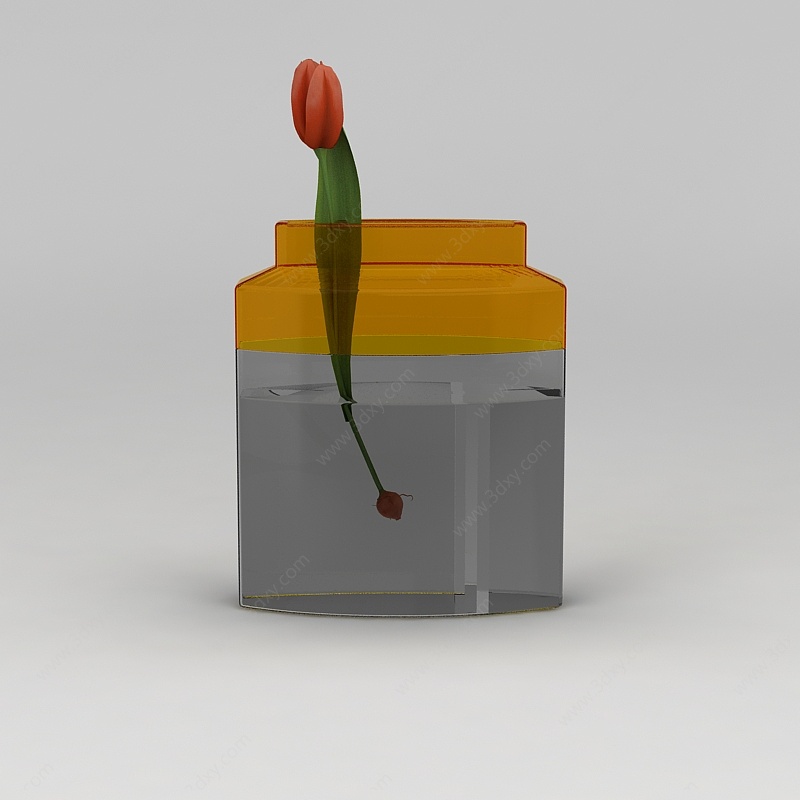 郁金香鲜花摆件3D模型