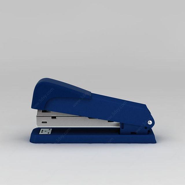 蓝色订书机3D模型
