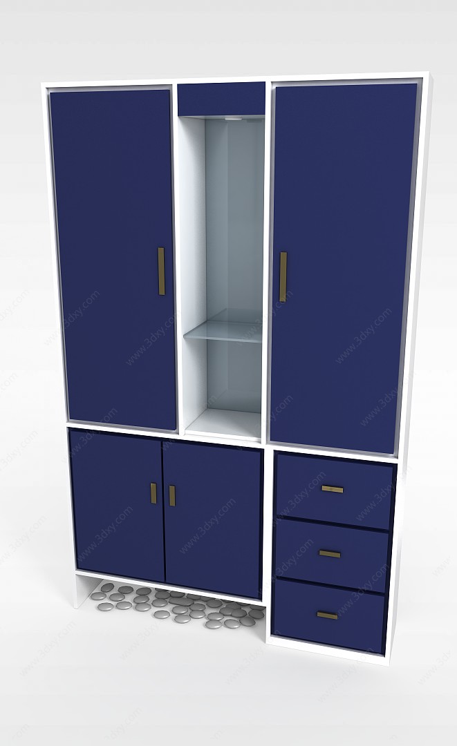 现代玄关柜子3D模型