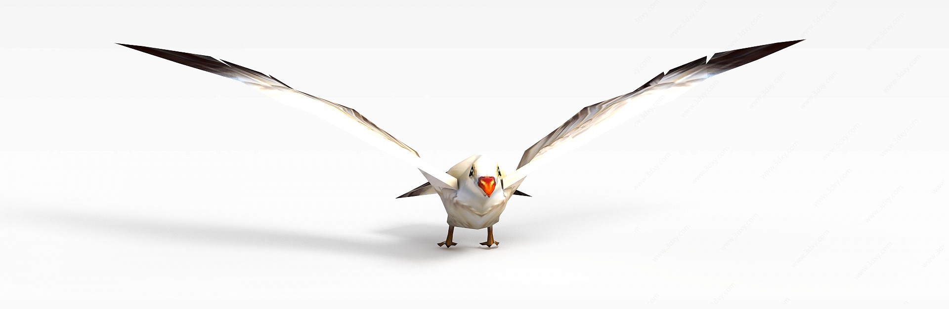 创世西游动漫游戏角色鸟3D模型