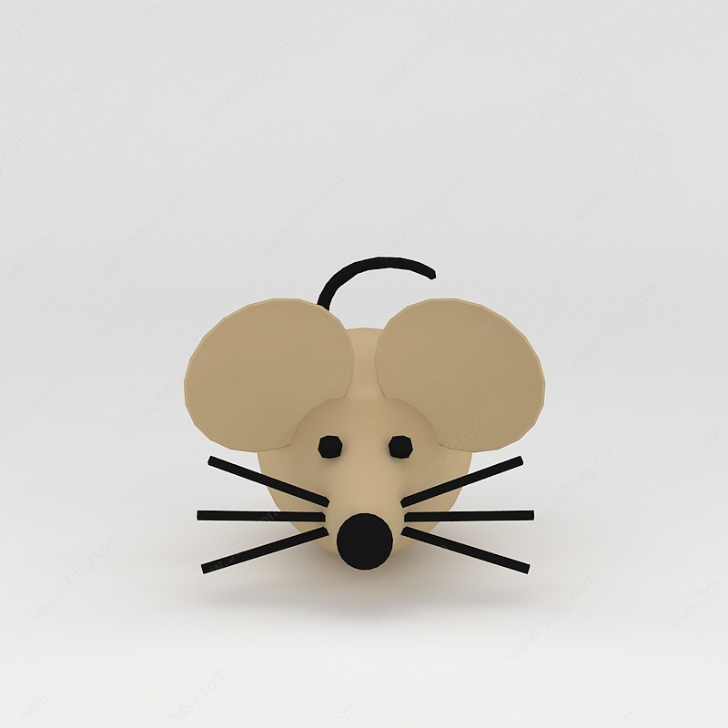 3d玩偶儿童玩具老鼠模型