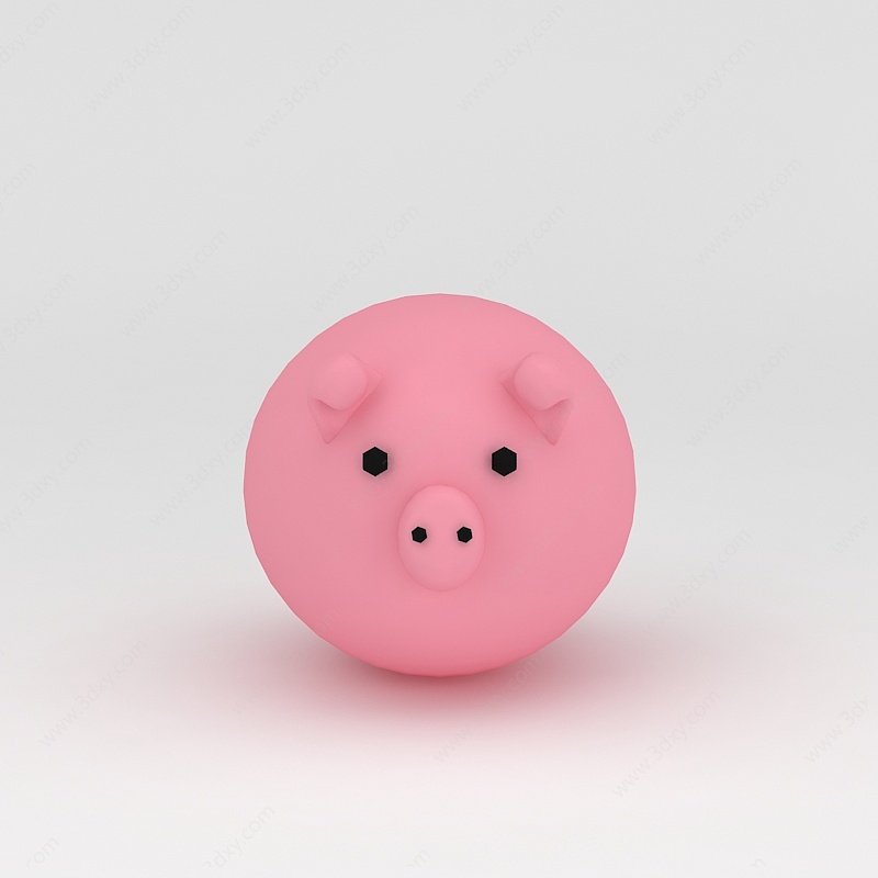 玩偶儿童玩具小猪3D模型