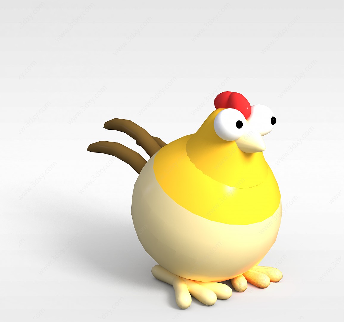 玩偶儿童玩具公鸡3D模型