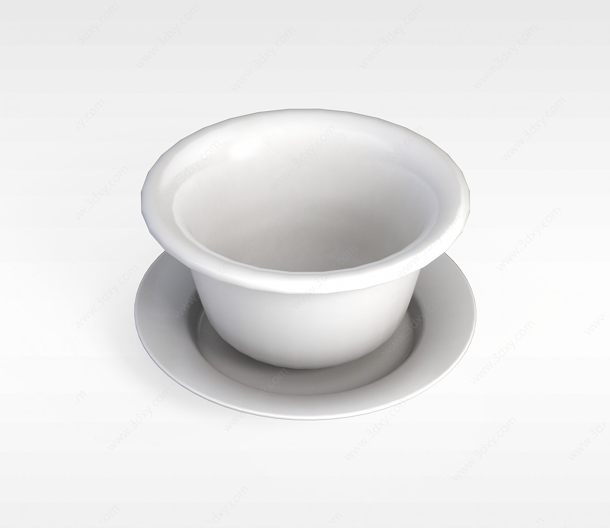 中式陶瓷茶杯3D模型