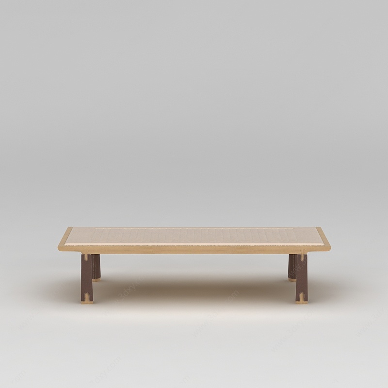 中式实木桌子案几3D模型