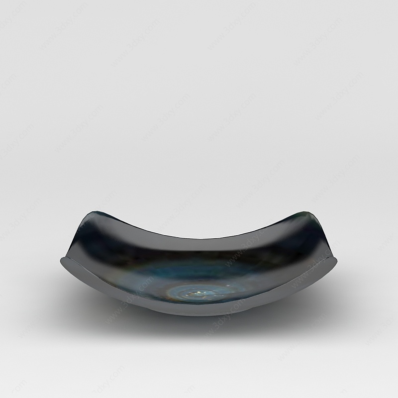 现代创意陶瓷盘工艺摆件3D模型
