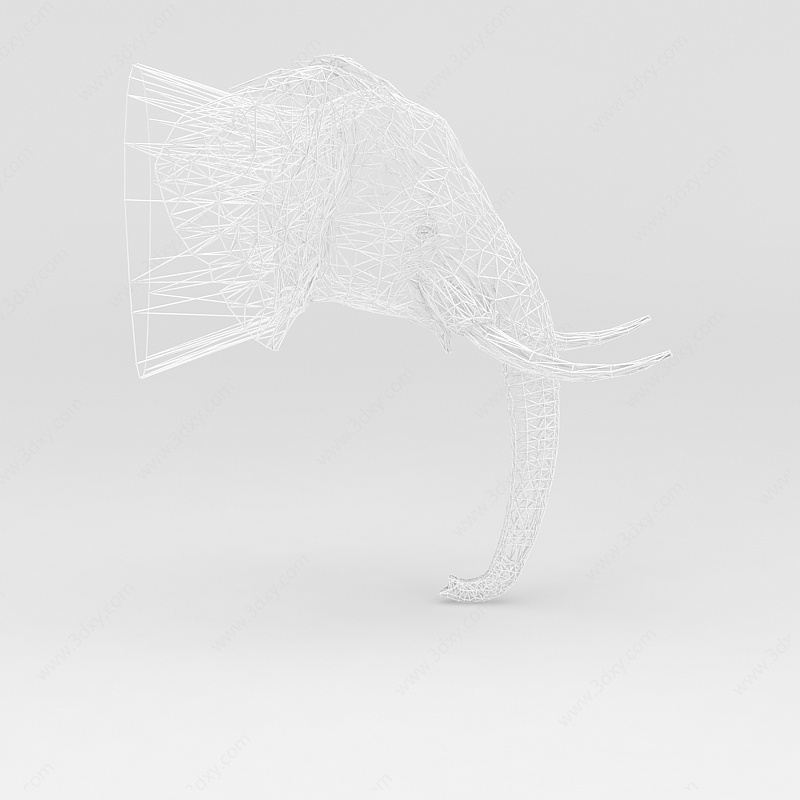 手工编织大象摆件3D模型