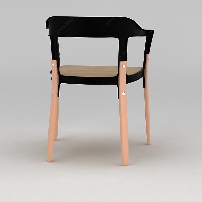 时尚拼接铆钉椅子3D模型