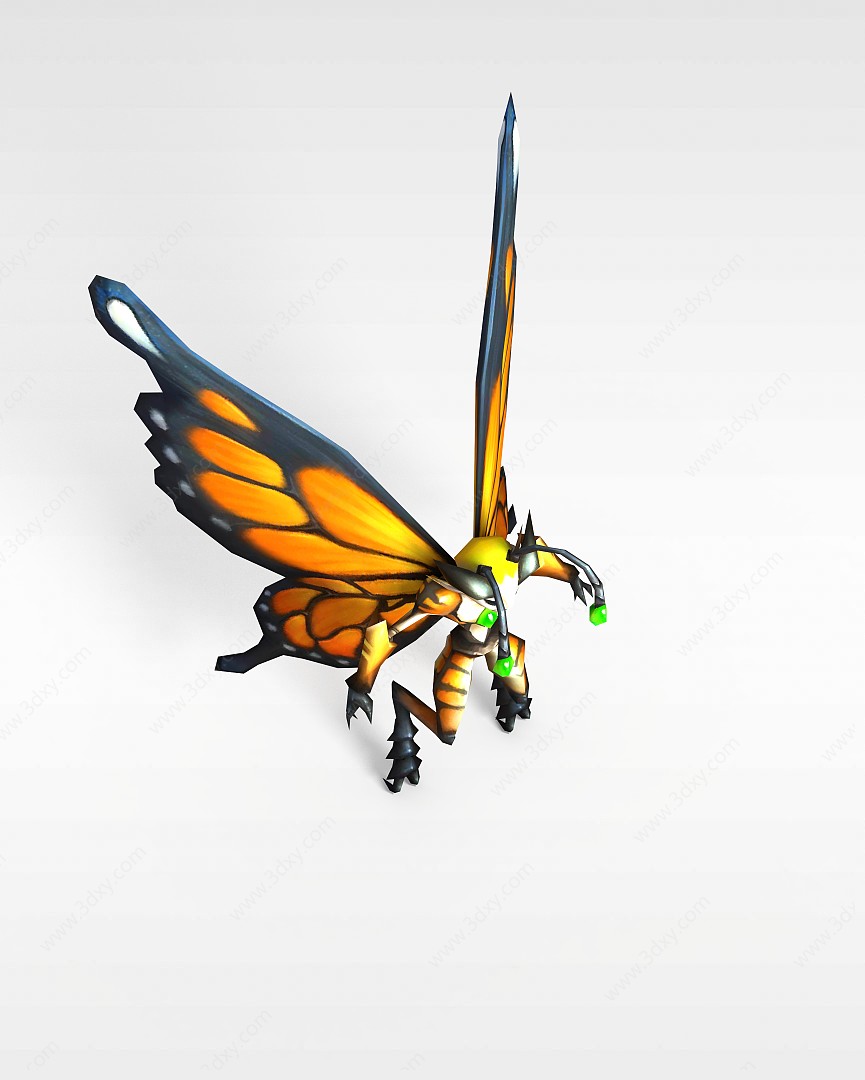 召唤师联盟蝴蝶兽3D模型