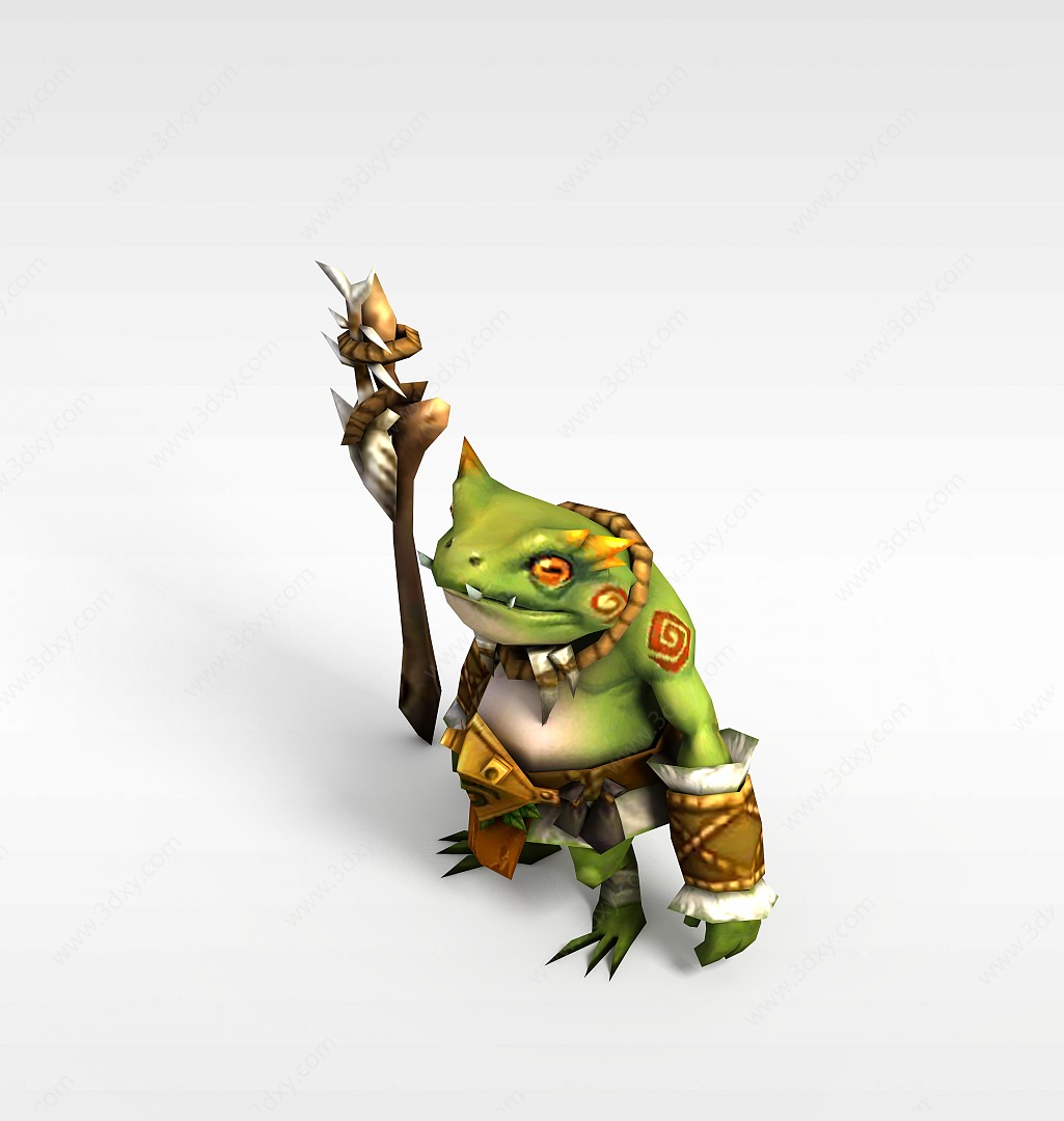 召唤师联盟怪物魔蛙3D模型