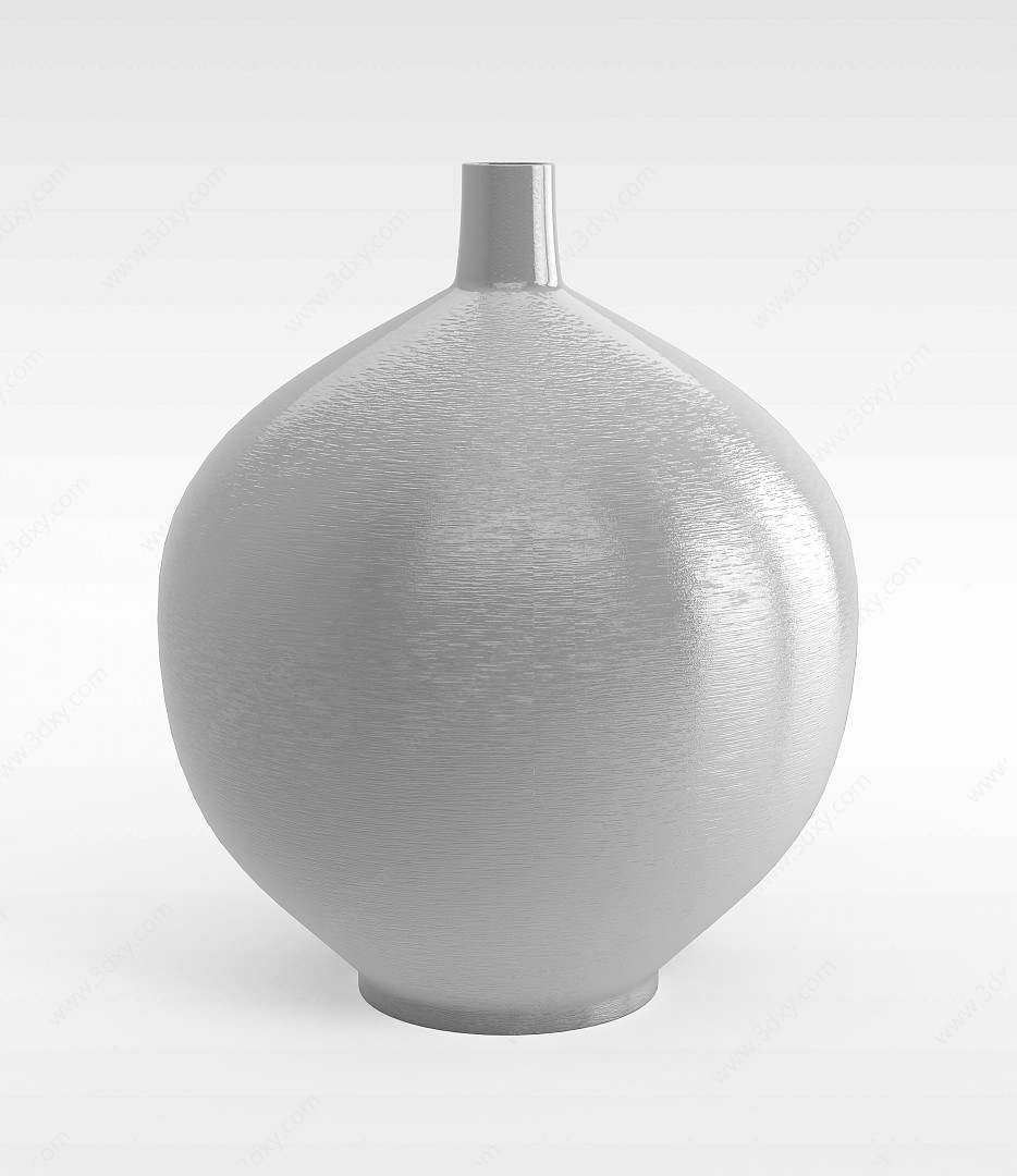 陶瓷小口大肚瓶3D模型