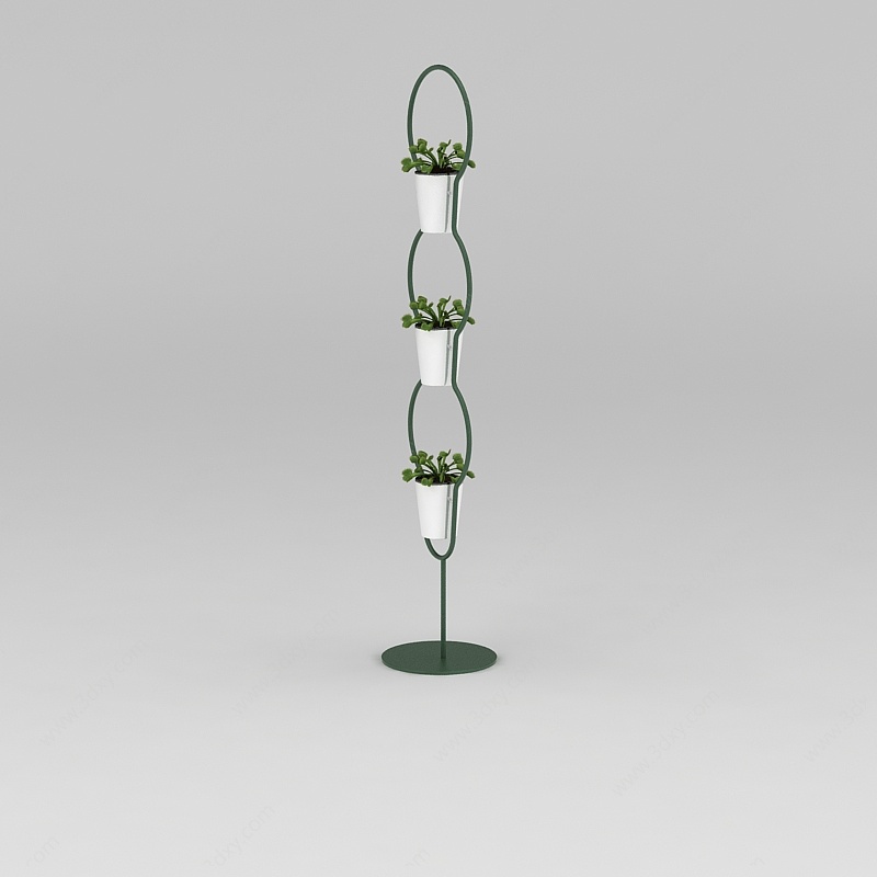 简约室内花盆架3D模型