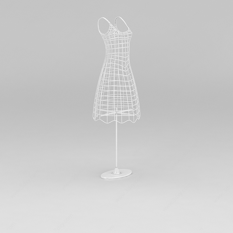 女装模特衣架3D模型