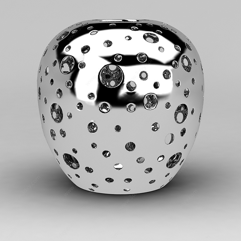现代创意镂空花瓶3D模型