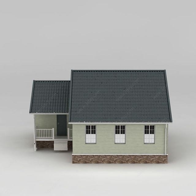 美式木屋3D模型