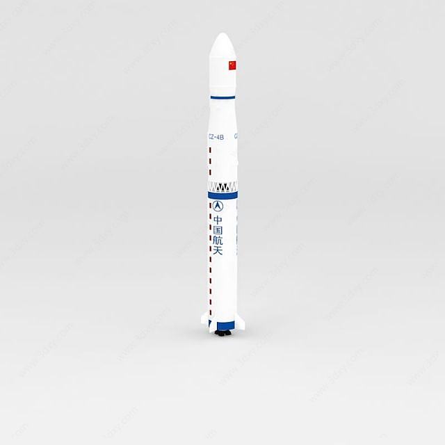 长征4号火箭3D模型