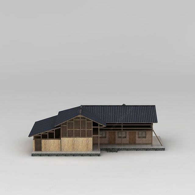 破旧的民房3D模型
