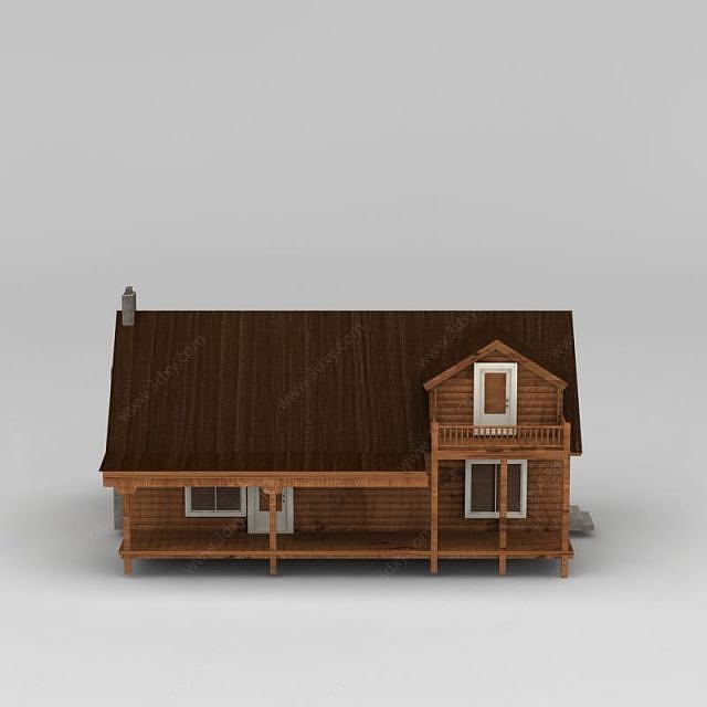 木制小屋3D模型