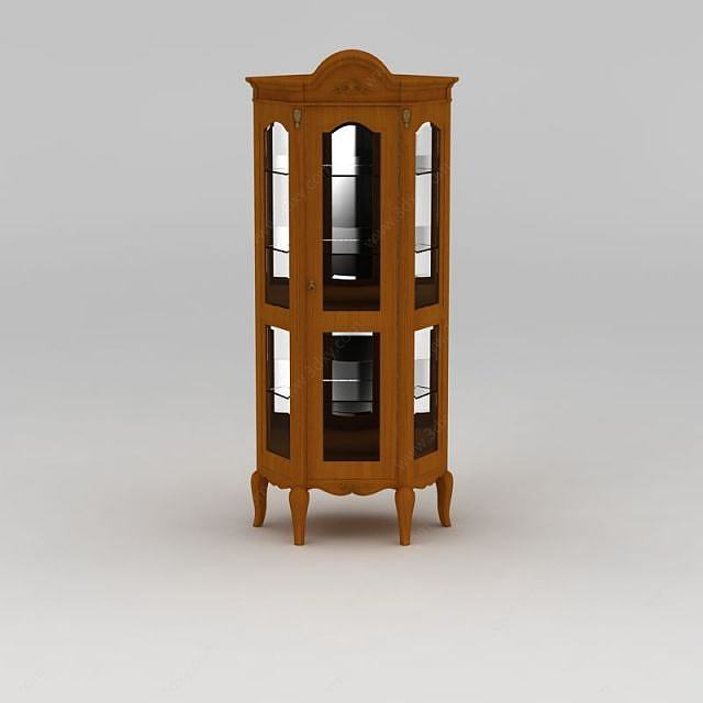 六角酒柜3D模型