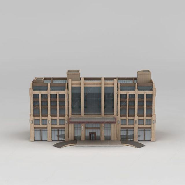 五星高档酒店3D模型