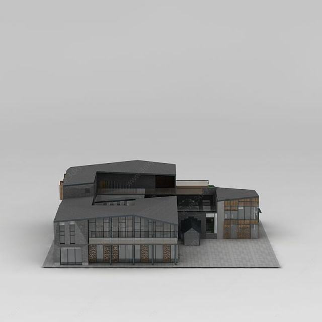 会所建筑3D模型