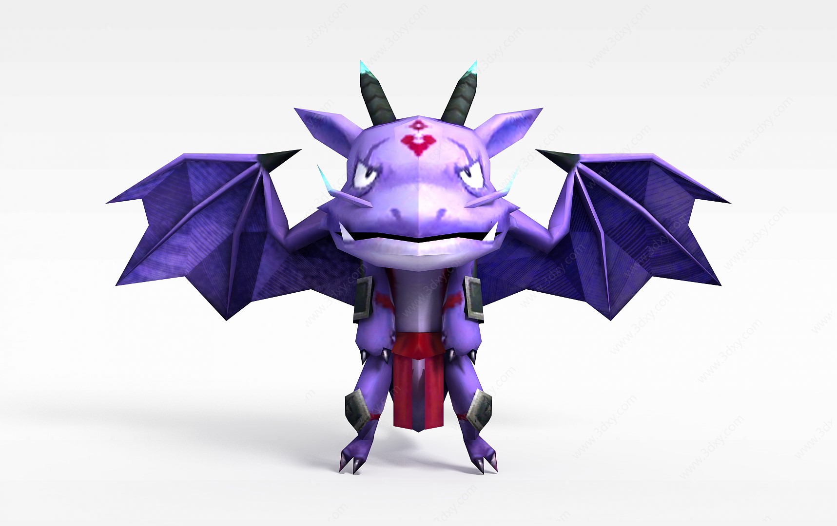 紫色蝙蝠怪3D模型