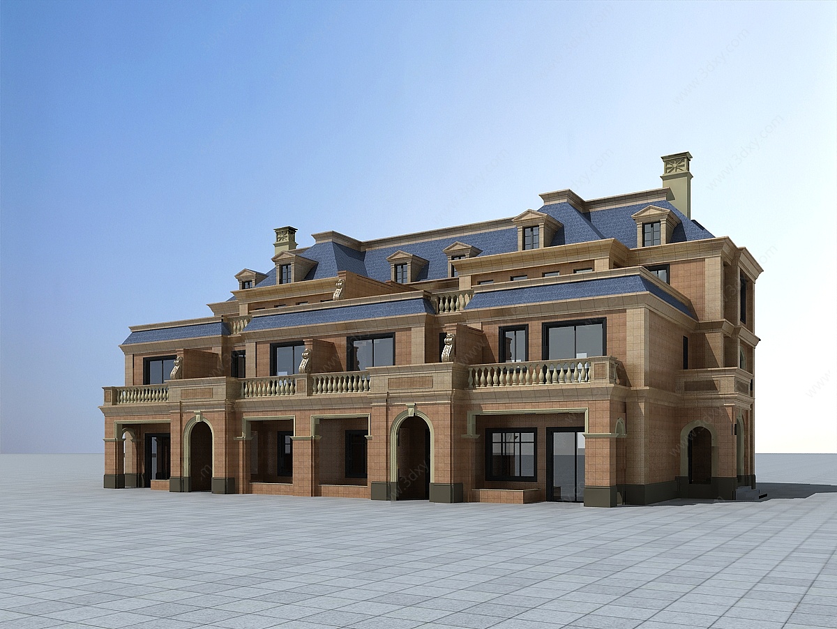 欧式风格别墅3D模型