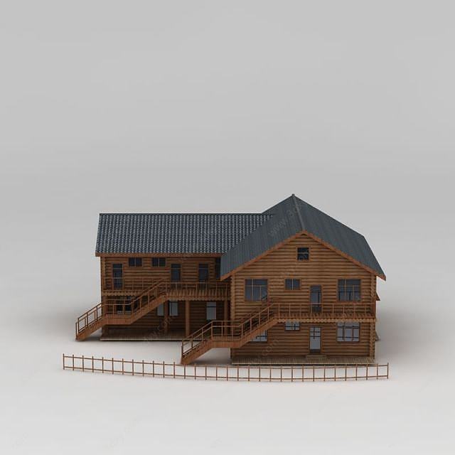 狩猎中心木屋3D模型