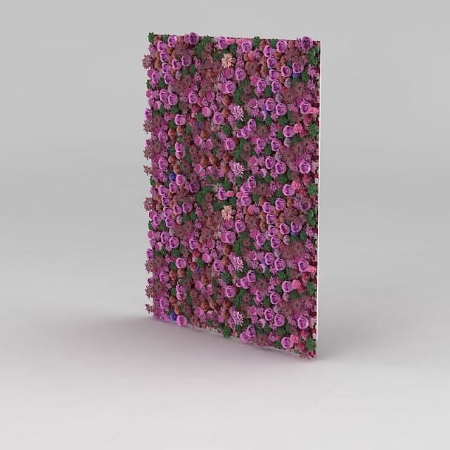 门厅植物花墙3D模型