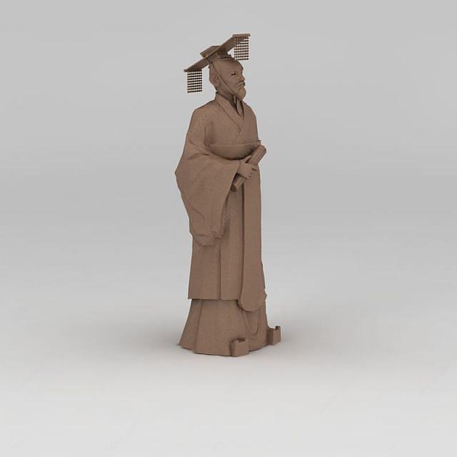 帝王雕塑3D模型