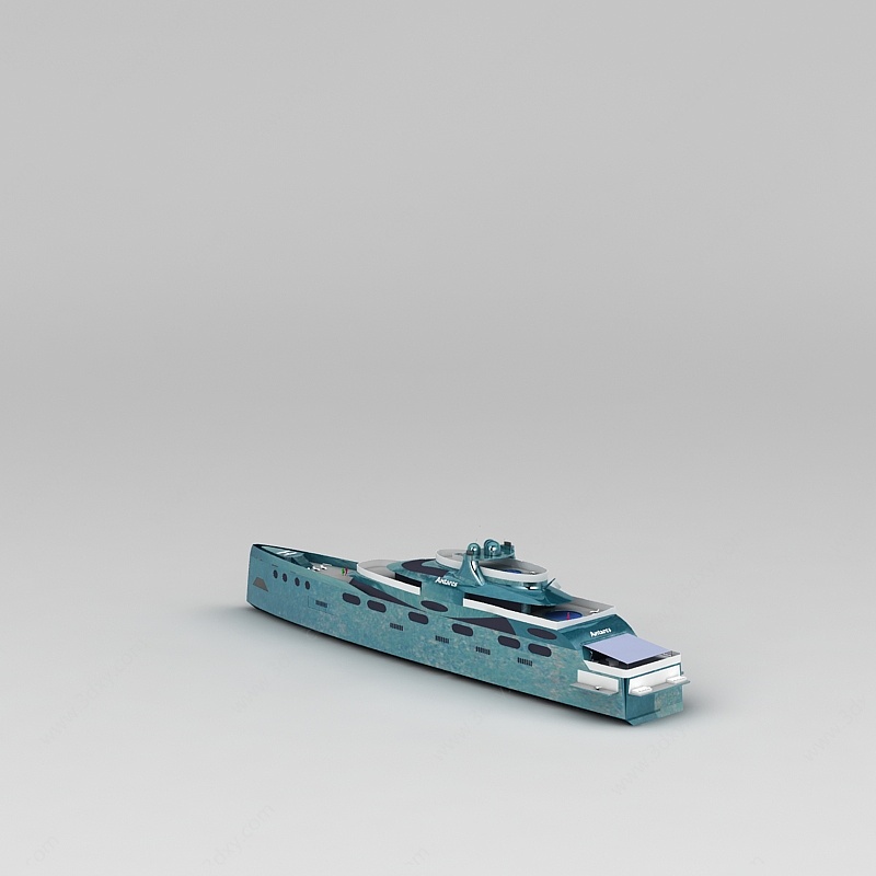 轮船摆件3D模型