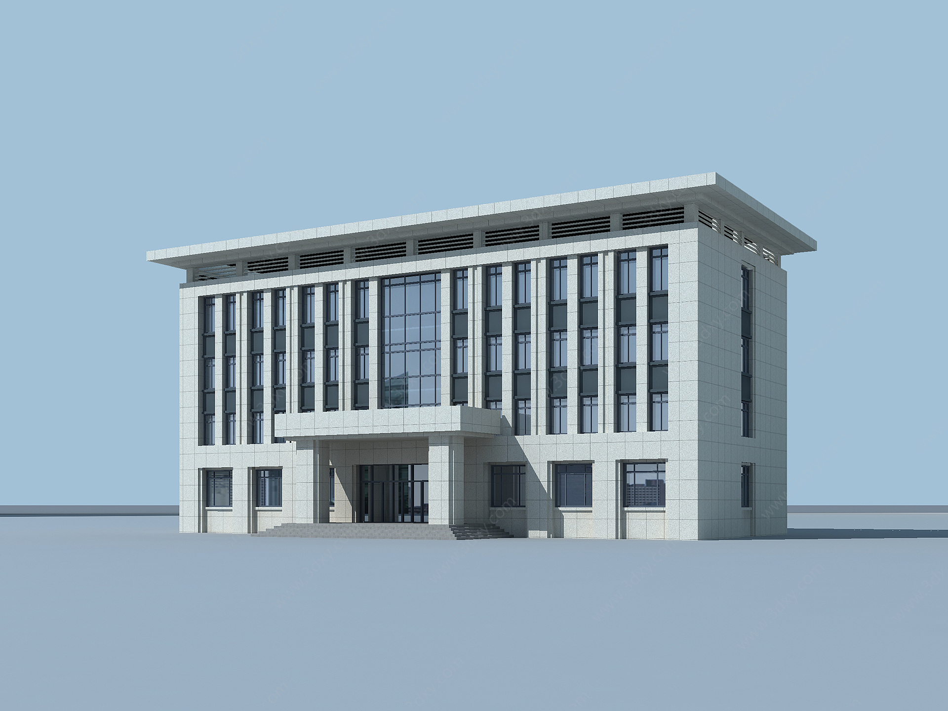 法院办公楼3D模型